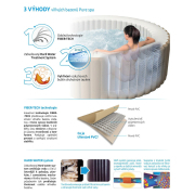 Bazén vířivý nafukovací Pure Spa - Bubble HWS - Intex 28404EX/28426EX náhled