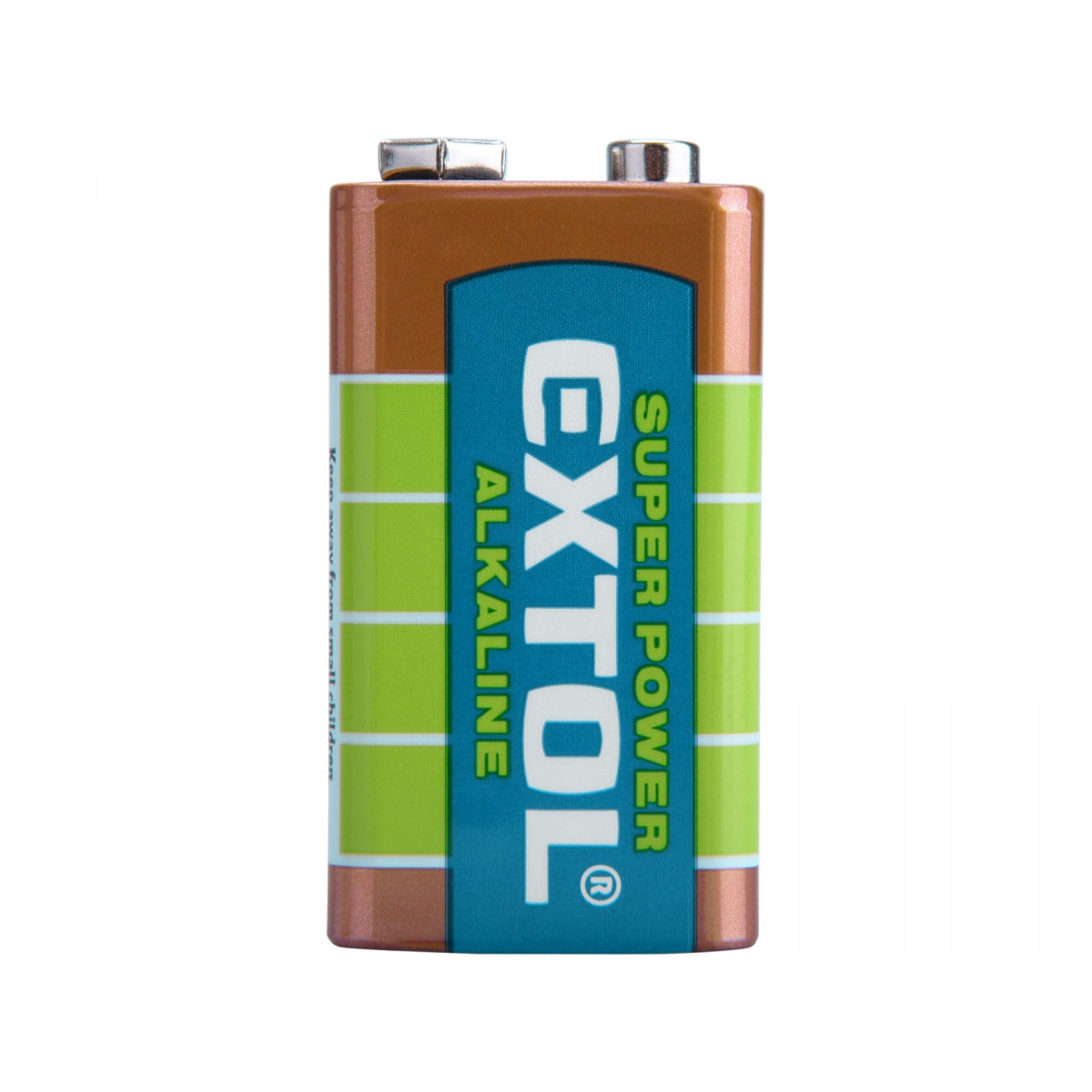 EXTOL ENERGY Baterie alkalické, 1ks, 9V (6LR61)