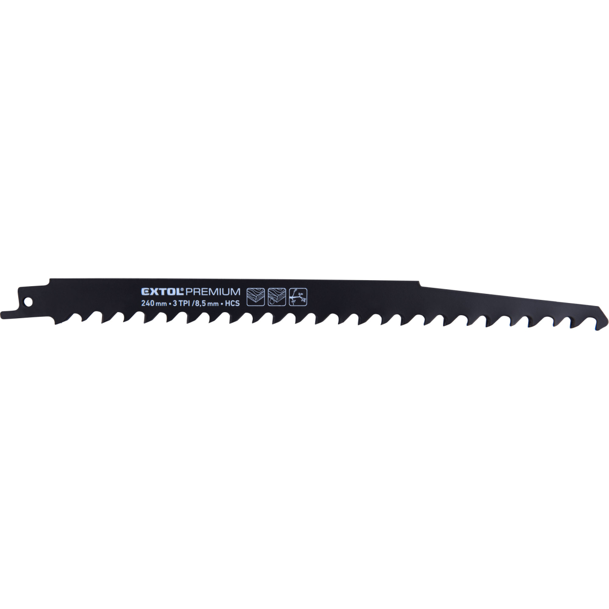 Levně EXTOL PREMIUM Plátky do pily ocasky 3ks, 240x19x1,5mm, HCS 8806100