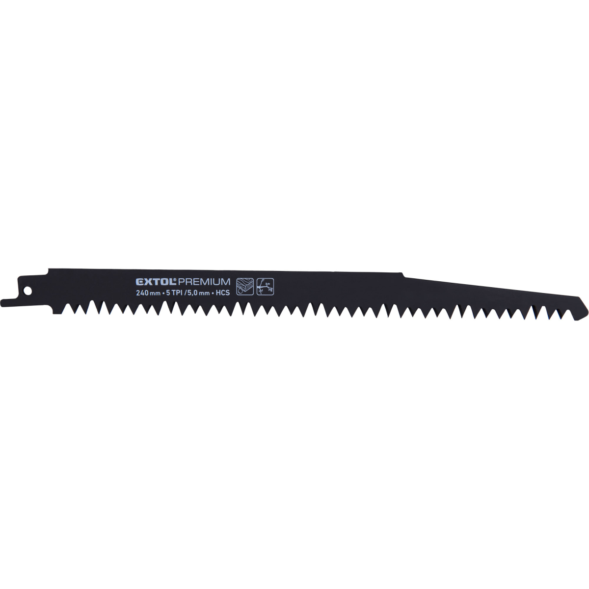 Levně EXTOL PREMIUM Plátky do pily ocasky 3ks, 240x19x1,5mm, HCS 8806102