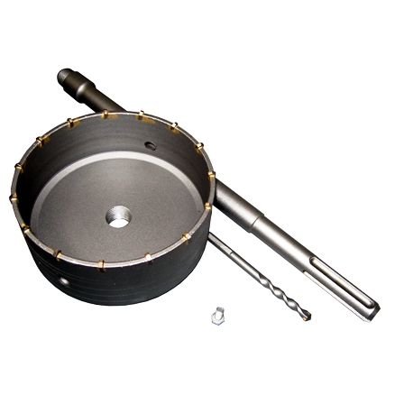 Magg Příklepová vrtací korunka, průměr 125mm se stopkou 400mm SDS MAX 27100125