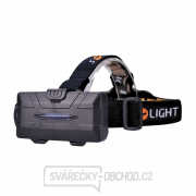 Solight LED čelová nabíjecí svítilna, 550lm, Li-Ion, USB Náhled