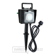 Solight zahradní sloupek IP44, 2 zásuvky + časový spínač, gumový kabel 1,5m Náhled