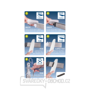 Brousek diamantový na nože a nůžky, 5funkční, P400/P1000 náhled