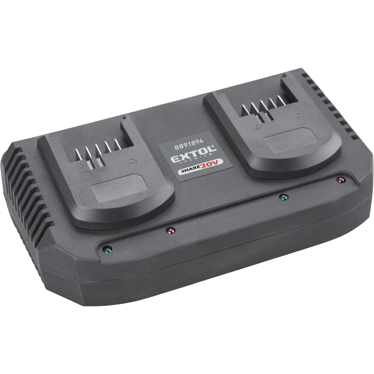 Levně EXTOL PREMIUM Nabíječka SHARE20V, 2x3,5A 8891894