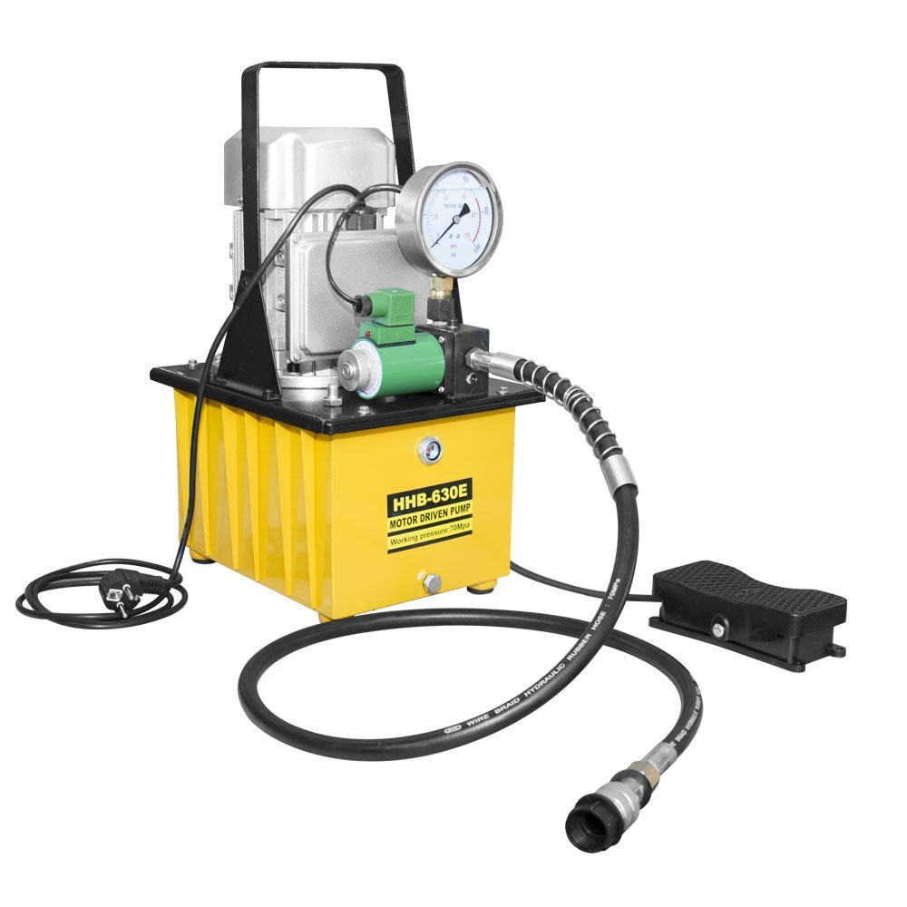 Levně Nožní elektrická hydraulická pumpa s tlakoměrem HHB-630E 890600HHB630E