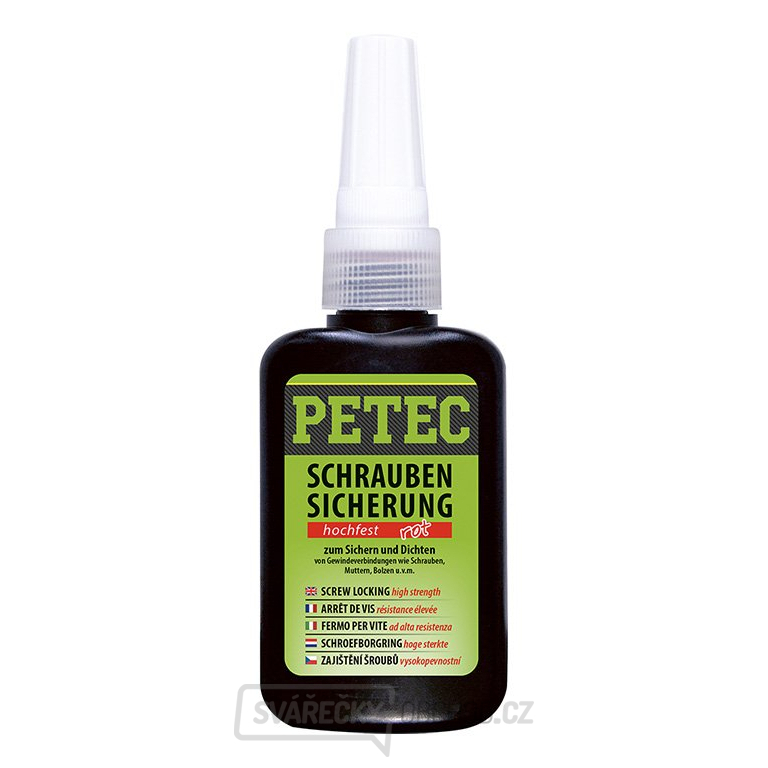 PETEC 92050 Přípravek pro zajištění šroubů - vysoká pevnost, 50 g