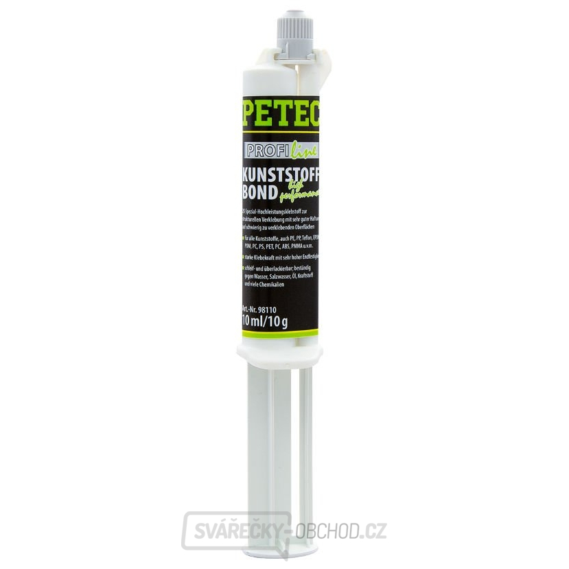 PETEC 98110 Dvoukomponentní lepidlo na umělé hmoty