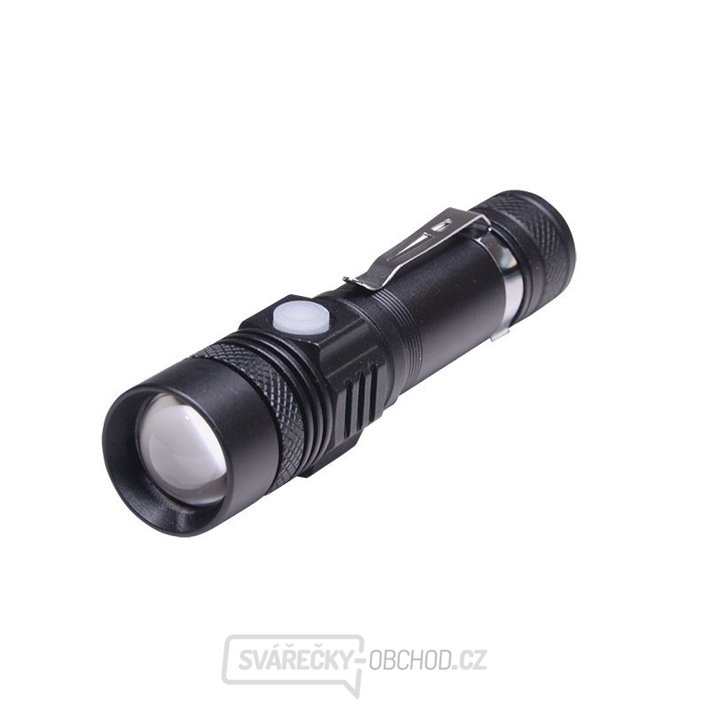 Solight nabíjecí LED svítilna s cyklo držákem, 400lm, fokus, Li-Ion, USB