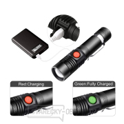 Solight nabíjecí LED svítilna s cyklo držákem, 400lm, fokus, Li-Ion, USB náhled