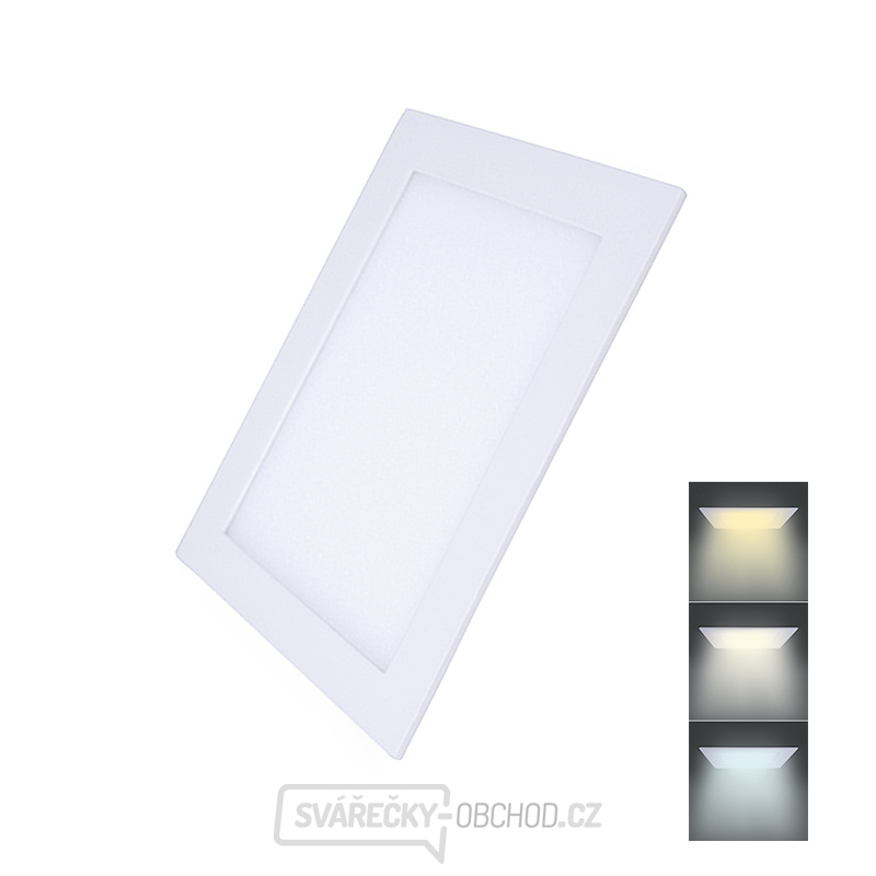 Solight LED mini panel CCT, podhledový, 18W, 1530lm, 3000K, 4000K, 6000K, čtvercový