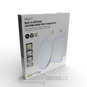 Solight LED mini panel CCT, podhledový, 18W, 1530lm, 3000K, 4000K, 6000K, čtvercový náhled