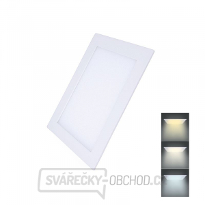 Solight LED mini panel CCT, podhledový, 12W, 900lm, 3000K, 4000K, 6000K, čtvercový