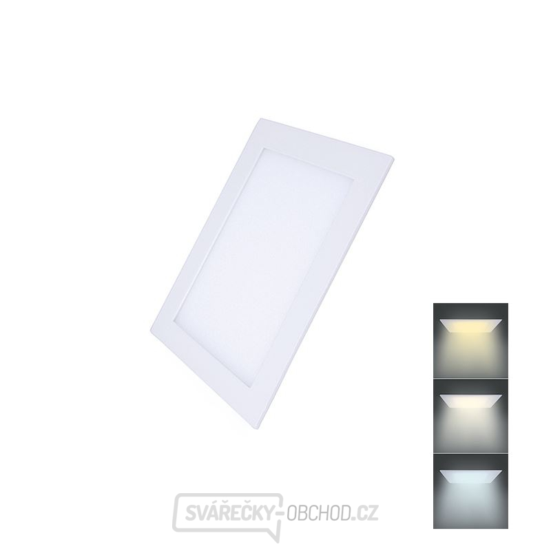 Solight LED mini panel CCT, podhledový, 6W, 450lm, 3000K, 4000K, 6000K, čtvercový