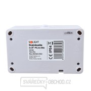 Solight dvojzásuvka do vlhka IP54, šedá náhled