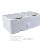 Solight dvojzásuvka do vlhka IP54, šedá náhled