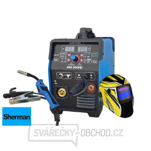 Sherman MIG 200 HD + Kabely + Hořák 3m + Kukla Sherman MIG 200 HD + Kabely + Hořák 3m + Kukla gallery main image