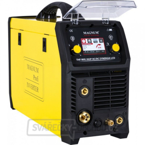 TIG MIG 202 P AC/DC PFC Synergie LCD Svářecí invertor s TIG a MIG hořákem a kabely TIG MIG 202 P AC/DC PFC Synergie LCD Svářecí invertor s TIG a MIG hořákem a kabely gallery main image