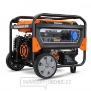 GENKINS Elektrocentrála s rámem GK9000E + kola AVR 7,5 kw-el. startování gallery main image