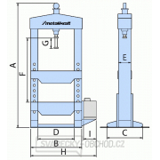Ruční/nožní hydraulický lis WPP 50 BK Náhled