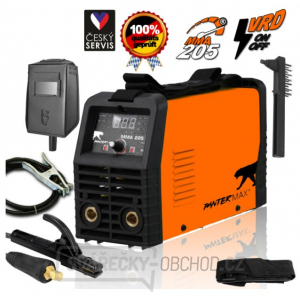 PANTERMAX® MMA205LCD Svař. invertor MMA/TIG + kabely