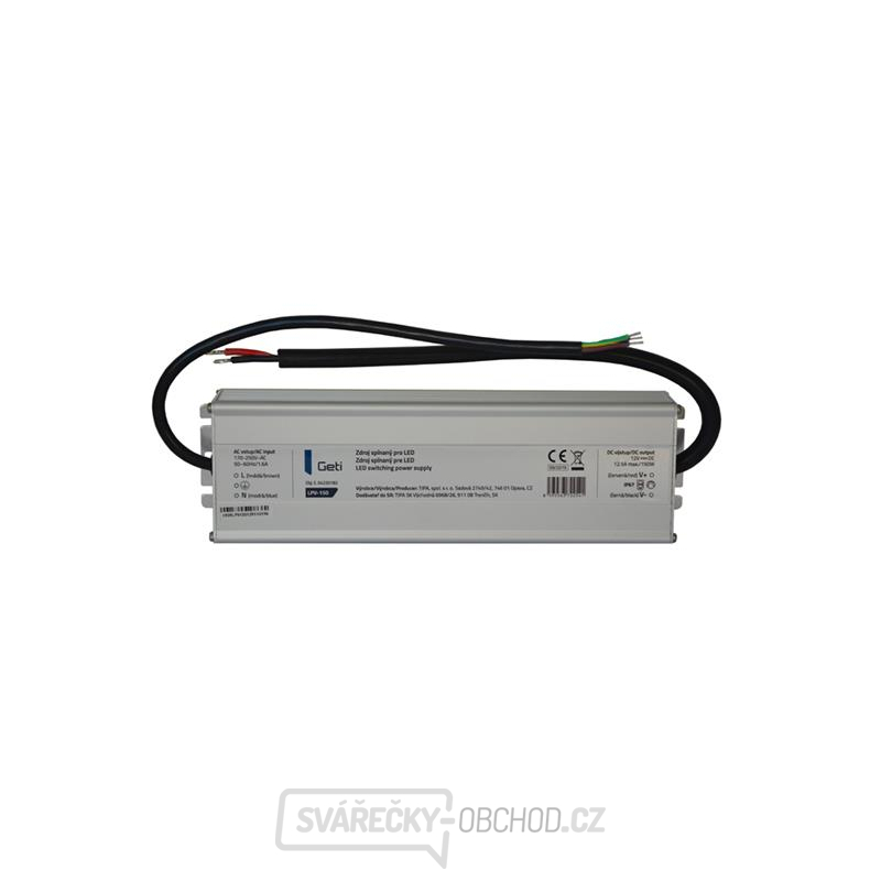 Zdroj spínaný pro LED 12V/150W  Geti LPV-150