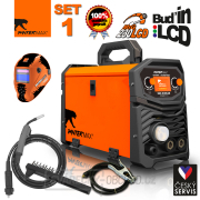 PANTERMAX MIG230LCD invertorová svářečka MIG/TIG/MMA + Kabely + Hořák + Kukla + Kartáč náhled