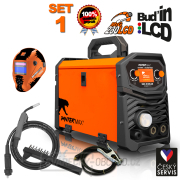 PANTERMAX MIG230LCD invertorová svářečka MIG/TIG/MMA + Kabely + Hořák + Kukla + Kartáč gallery main image