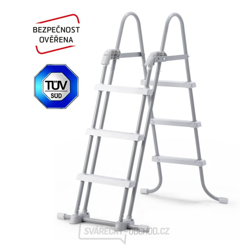 Schůdky k bazénům výška 0,91/1,07 m - bezpečnostní Schůdky k bazénům výška 0,91/1,07 m - bezpečnostní gallery main image