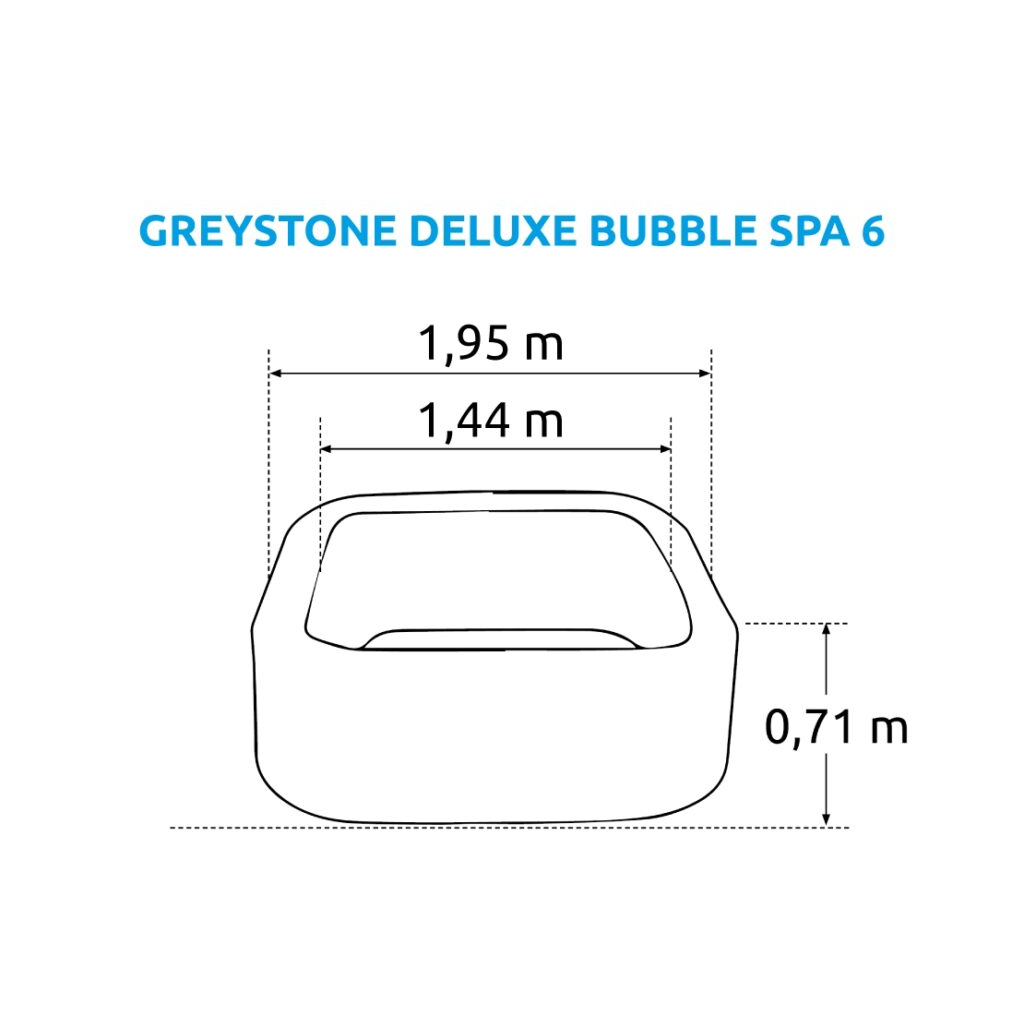 Bazén vířivý nafukovací  Pure Spa - Bubble Greystone Deluxe 6 AP - Intex 28452 Náhled
