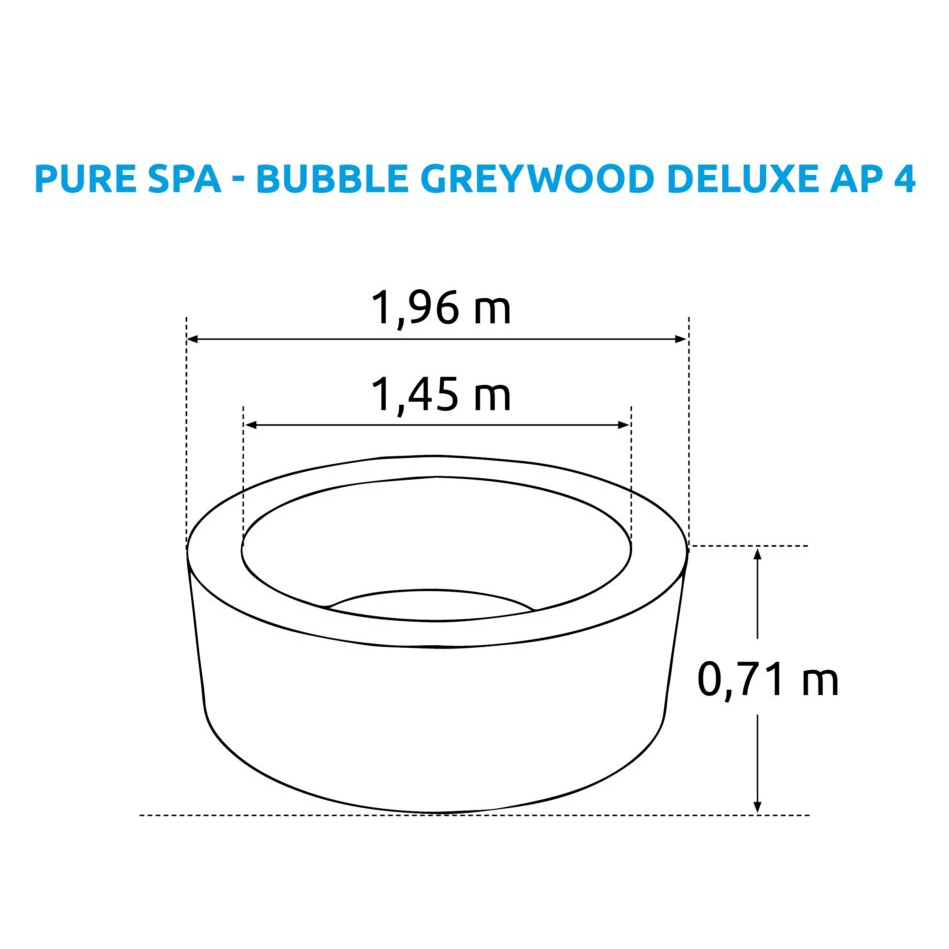 Bazén vířivý nafukovací Pure Spa - Bubble Greywood Deluxe 4 - Intex 28440 Náhled