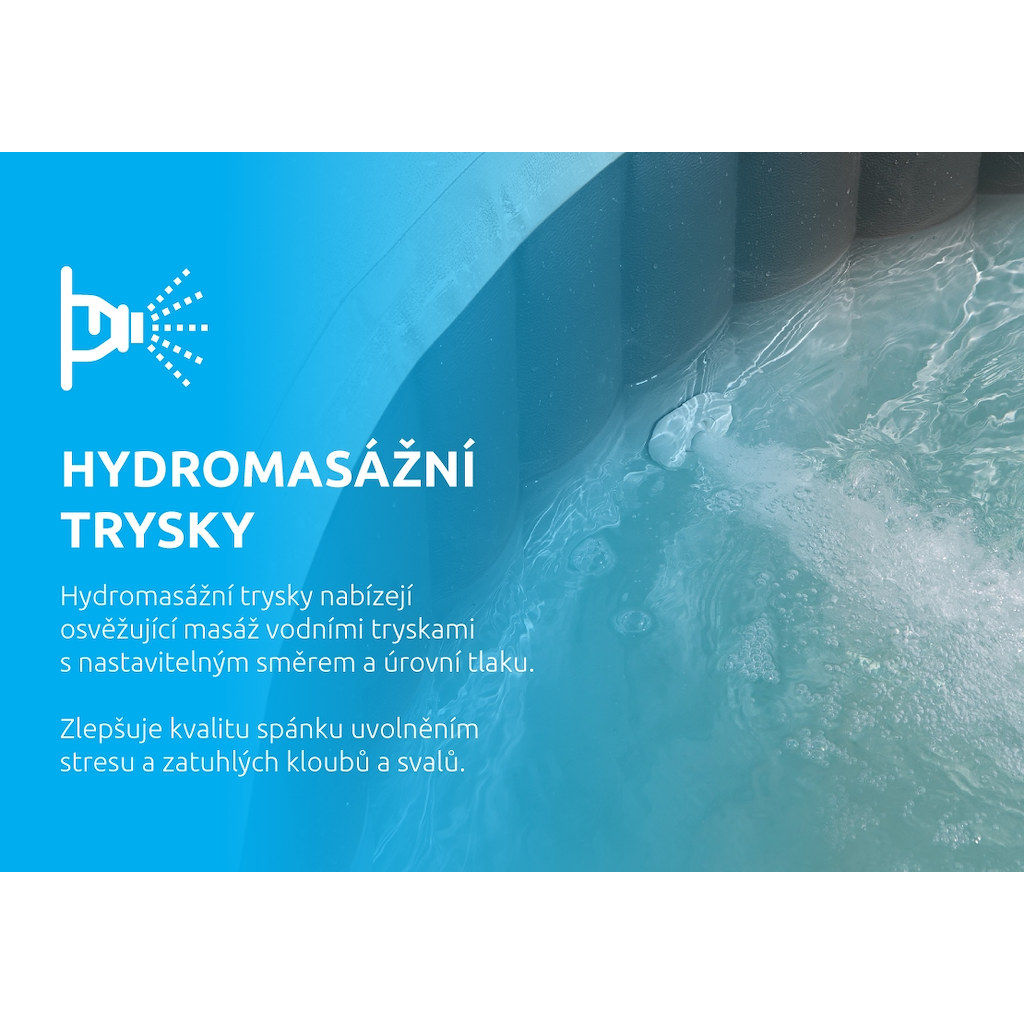 Bazén vířivý nafukovací Pure Spa - Jet & Bubble Deluxe HWS 6 - Intex 28462EX Náhled