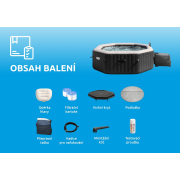 Bazén vířivý nafukovací Pure Spa - Jet & Bubble Deluxe HWS 6 - Intex 28462EX Náhled