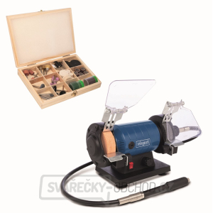 Scheppach HG 35 - dvoukotoučová bruska leštička se systémem Flexidrive Scheppach HG 35 - dvoukotoučová bruska leštička se systémem Flexidrive gallery main image