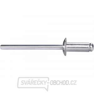 Nýty trhací hliníkové sada 1000ks, O 4,0x9,6mm plochá hlava Nýty trhací hliníkové sada 1000ks, O 4,0x9,6mm plochá hlava gallery main image