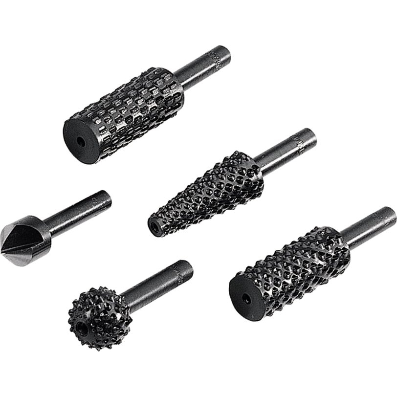 Levně WOLFCRAFT - sada 4 ks rašple +záhlubník dřevo/kov 2540000