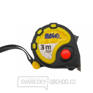Svinovací metr 3m x 16mm (guma/plast, magnet) Svinovací metr 3m x 16mm (guma/plast, magnet) gallery main image