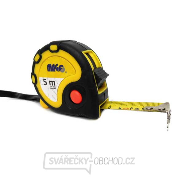 Svinovací metr 5m x 19mm (guma/plast, magnet)