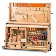 Pojízdný dřevěný box na nářadí Holzkraft® Náhled