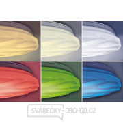 Solight LED smart stropní světlo Wave, 30W, 2300lm, wifi, RGB + CCT, dálkové ovládání Náhled