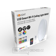 Solight LED smart stropní světlo Wave, 30W, 2300lm, wifi, RGB + CCT, dálkové ovládání náhled