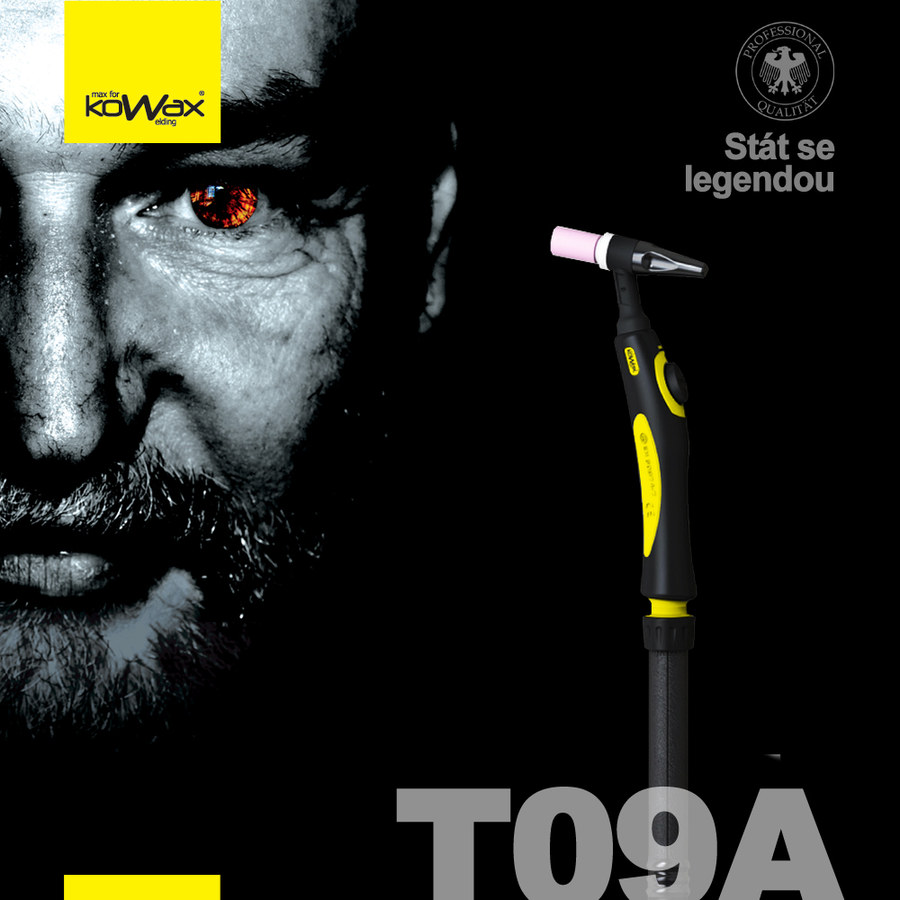 Hořák KOWAX T09A, 4m Hořák ruční TIG-8pin HKT09A4-8PIN