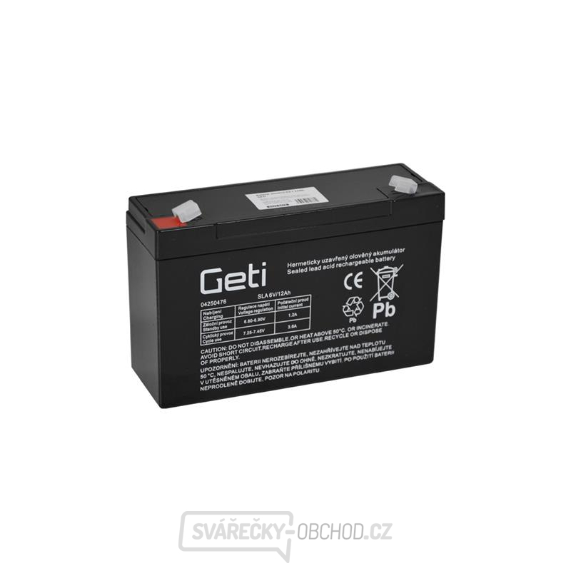 Baterie olověná  6V 12Ah Geti