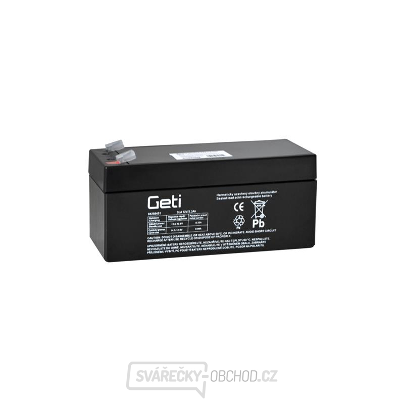 Baterie olověná 12V   3.3Ah Geti
