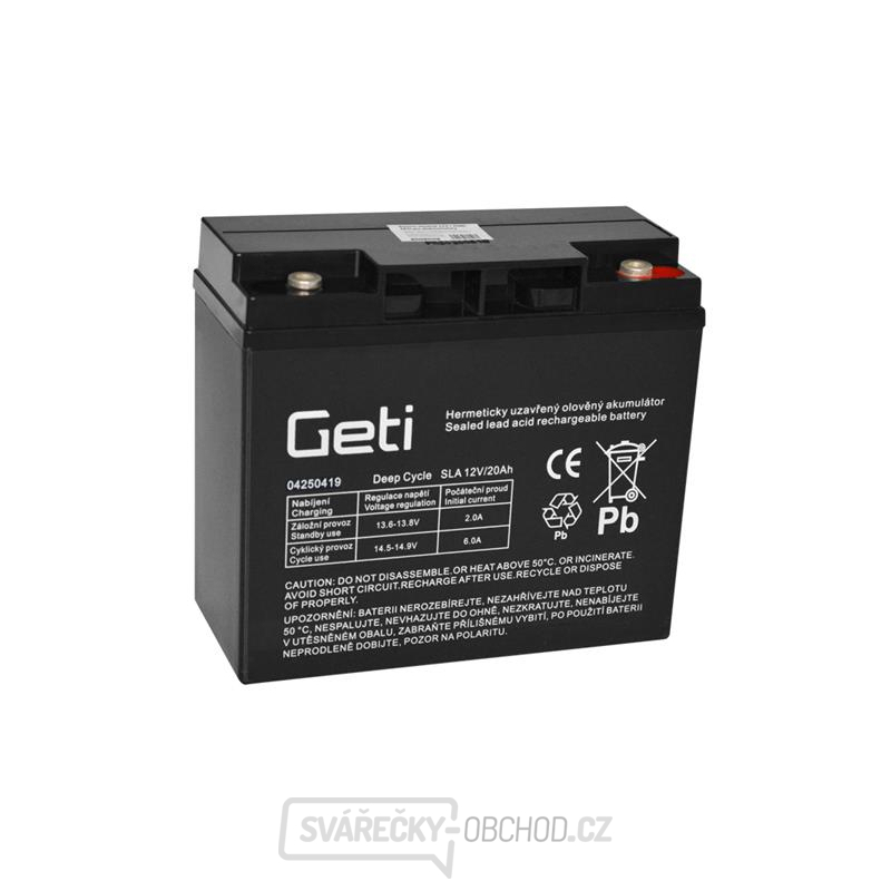 Baterie olověná 12V  20Ah Geti
