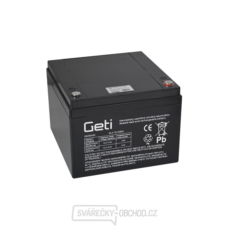 Baterie olověná 12V  28Ah Geti