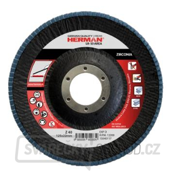 Lamelový kotouč HERMAN LR-10 AREA na nerez 115mm Z60 - 1ks