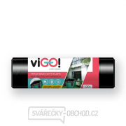 ViGO! Pytle odpadkové s uchy LD 120l/10 ks 80x110+20cm - černé gallery main image
