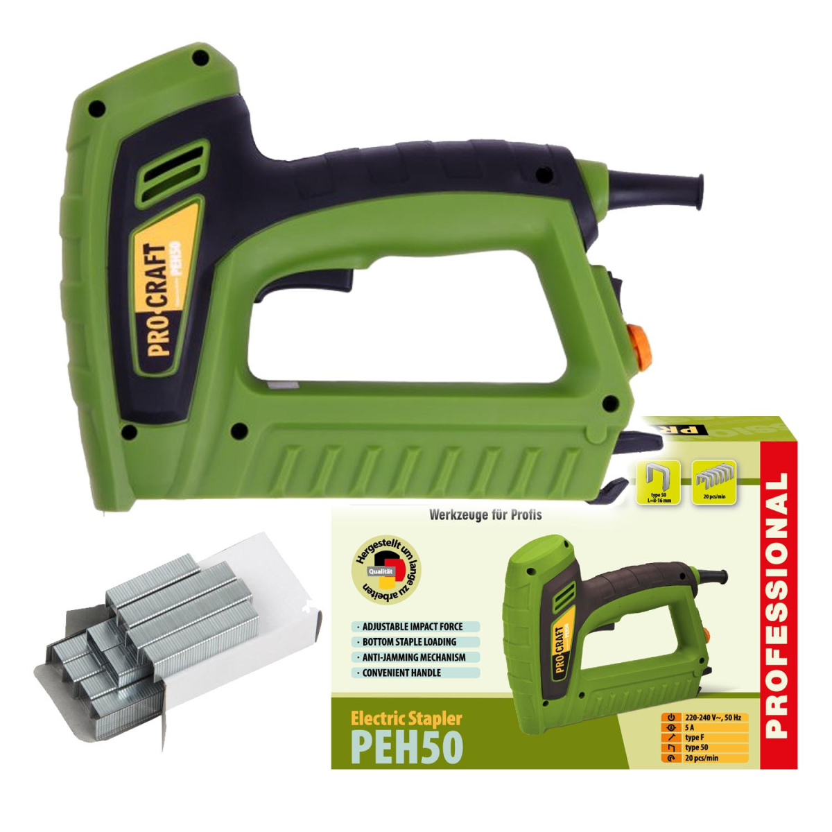 Elektrická sponkovačka Procraft PEH50 | PEH50 PEH50