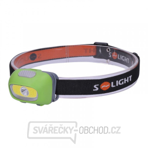 Solight LED čelová svítilna, 3W Cree + 3W COB, 120lm, bílé + červené světlo, 3x AAA gallery main image